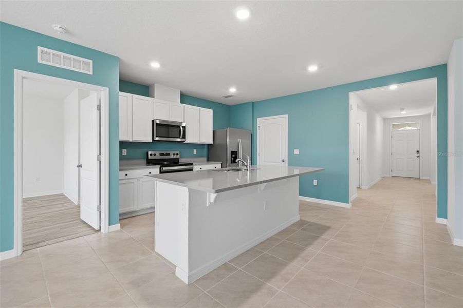 Furnished interior view inside a new home in , Clermont (Image 5). Furnished interior view inside a new home in , Clermont (Image 5).
