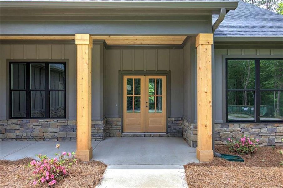 Exterior details and patio area of a home in , Rockmart (Image 3). Exterior details and patio area of a home in , Rockmart (Image 3).
