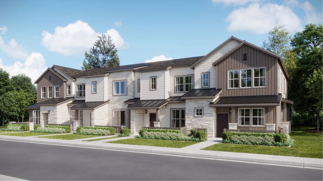 Front exterior of a new home in Sterling Ranch, Littleton, CO, highlighting curb appeal (Image 1). Front exterior of a new home in Sterling Ranch, Littleton, CO, highlighting curb appeal (Image 1).