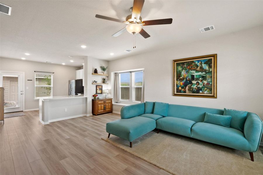 Furnished interior view inside a new home in Sorento, Pflugerville (Image 4). Furnished interior view inside a new home in Sorento, Pflugerville (Image 4).