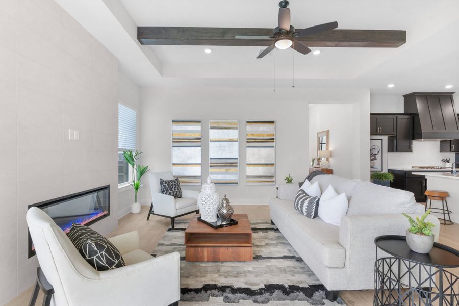 Furnished interior view inside a new home in Broken Oak, Georgetown (Image 69).