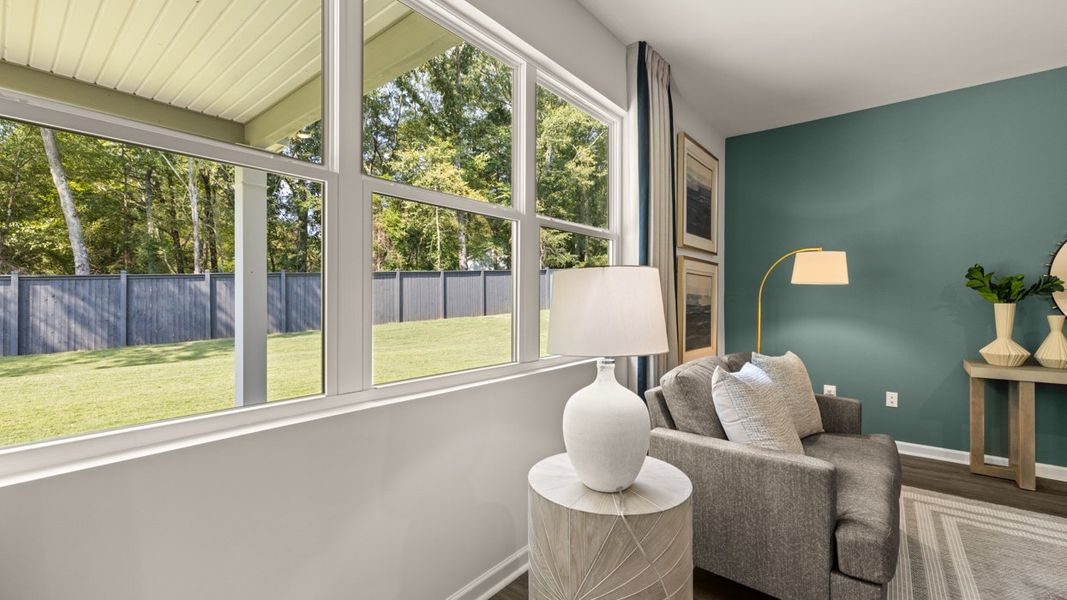 Representative furnished interior of a home built from the Halton by D.R. Horton in Jackson Landing, Jefferson (Image 33).