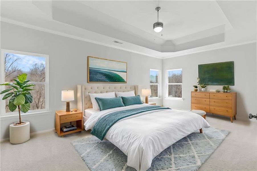 Furnished interior view inside a new home in , Homer (Image 15). Furnished interior view inside a new home in , Homer (Image 15).