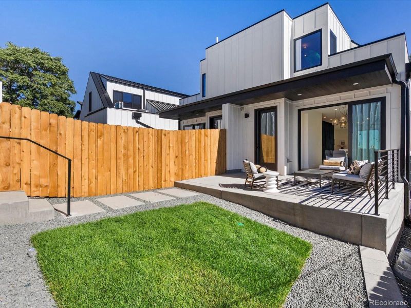 Exterior details and patio area of a home in , Denver (Image 29).
