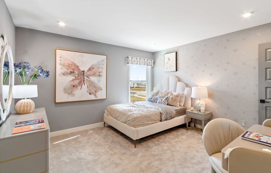 Representative furnished interior of a home built from the Huxley by Fischer Homes in Veranda Manor, Canton (Image 33).