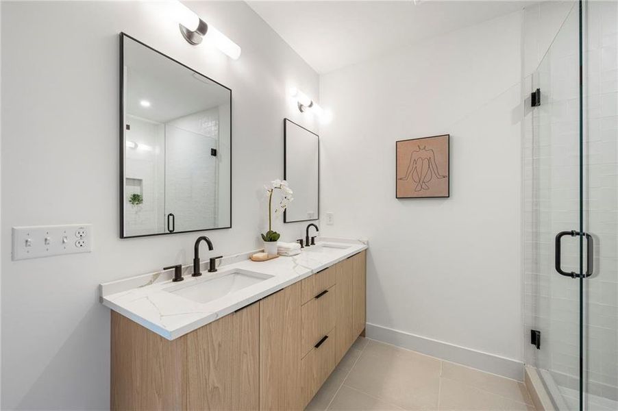 Furnished interior view inside a new home in , Atlanta (Image 9).