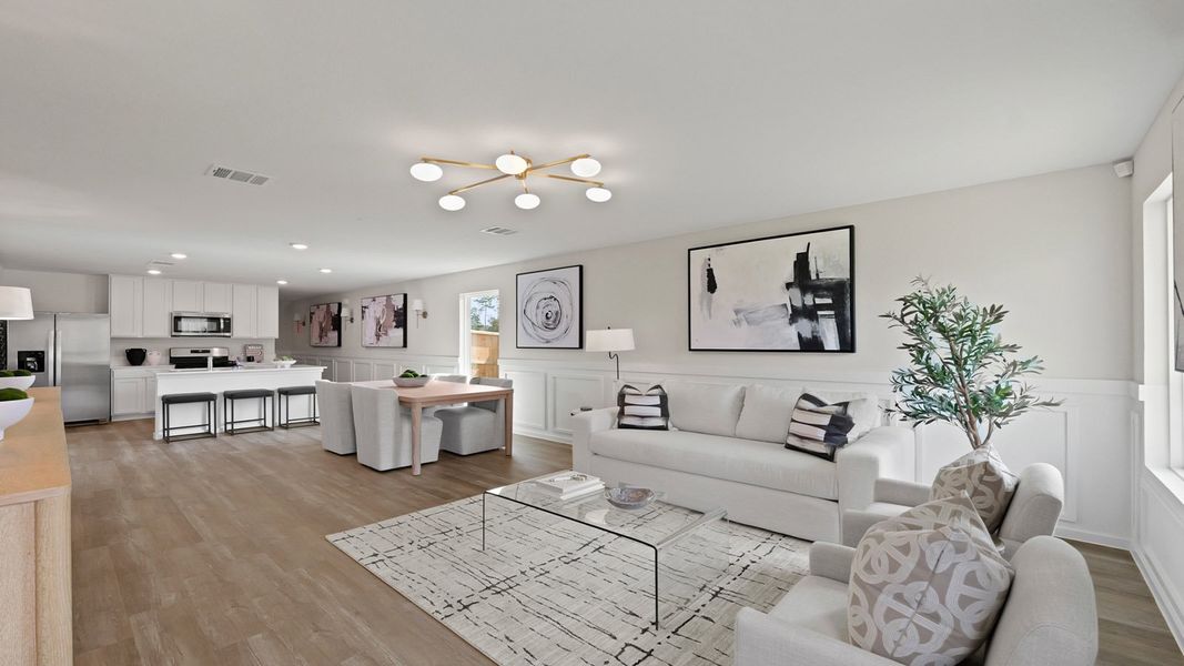 Furnished interior view inside a new home in Silverthorne, Conroe (Image 14).