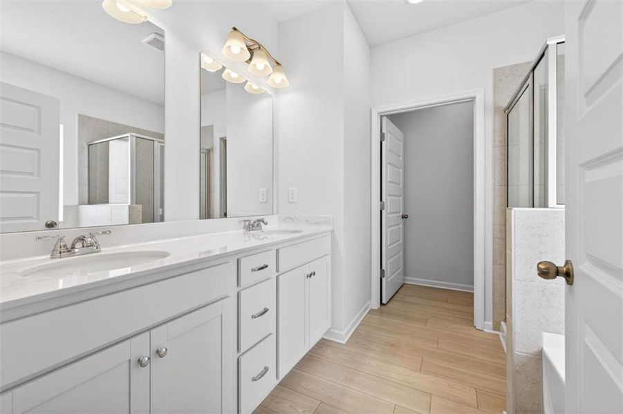 Furnished interior view inside a new home in Allen Manor, Hoschton (Image 7).