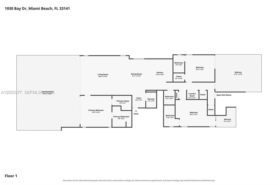 2D floor plan layout of this home in , Miami Beach, FL (Image 6). 2D floor plan layout of this home in , Miami Beach, FL (Image 6).