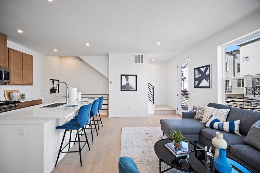 Furnished interior view inside a new home in The Commons at Victory Ridge, Colorado Springs (Image 3).