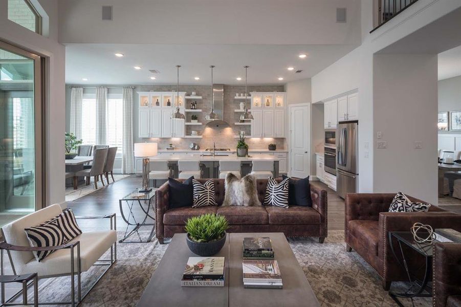 Furnished interior view inside a new home in Star Trail, Prosper (Image 2). Furnished interior view inside a new home in Star Trail, Prosper (Image 2).