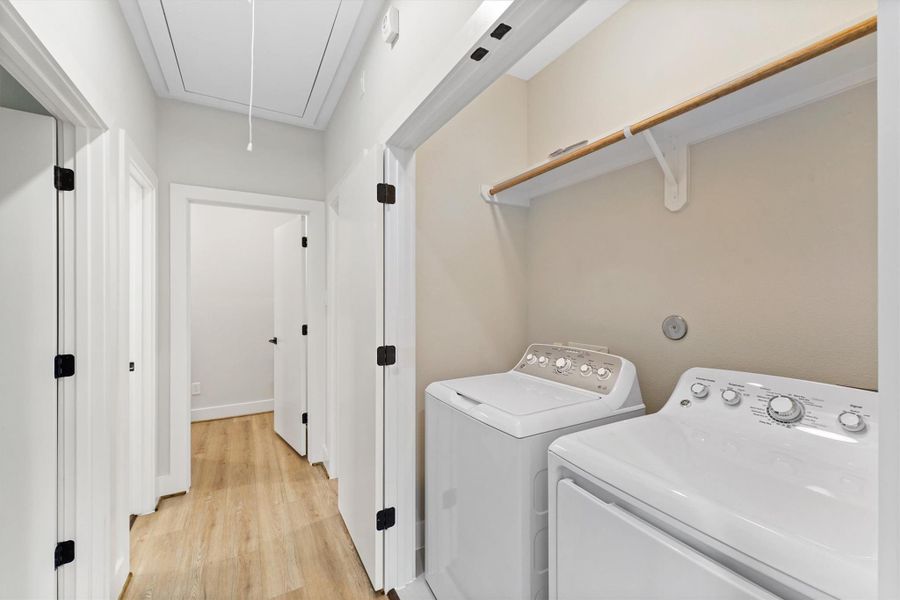 Furnished interior view inside a new home in Blalock Square, Houston (Image 15).