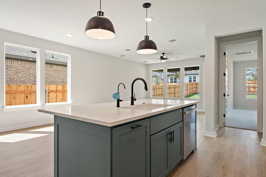 Furnished interior view inside a new home in Terrace Collection at Heritage, Dripping Springs (Image 6). Furnished interior view inside a new home in Terrace Collection at Heritage, Dripping Springs (Image 6).