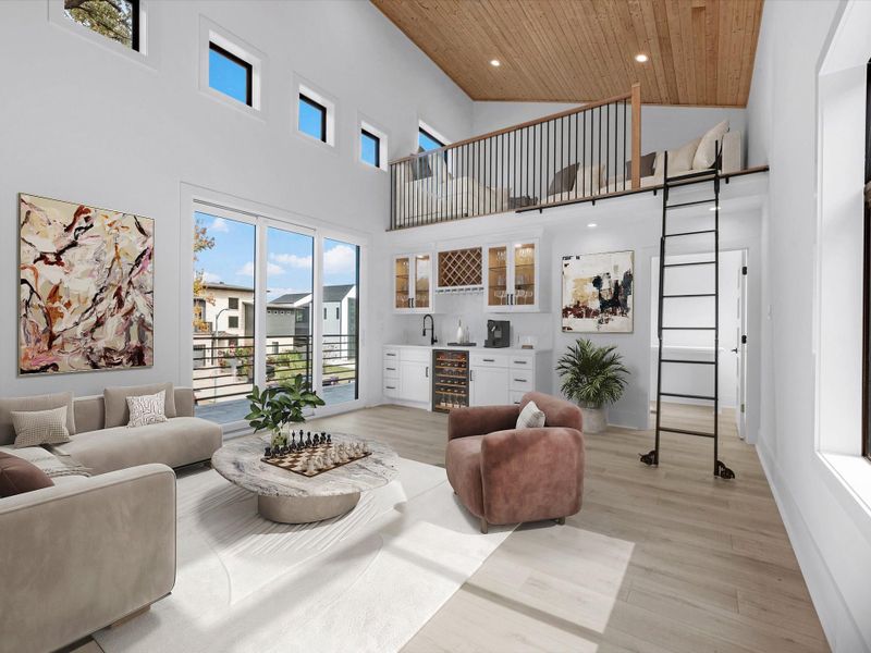 Furnished interior view inside a new home in , Houston (Image 12).