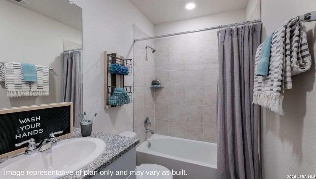 Furnished interior view inside a new home in Blue Ridge Ranch, San Antonio (Image 16).