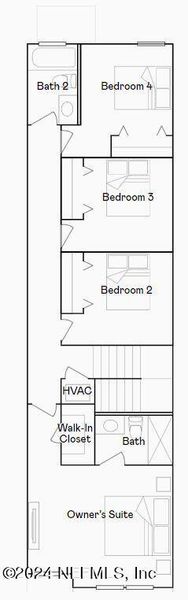 2D floor plan layout of this home in , Jacksonville, FL (Image 5).
