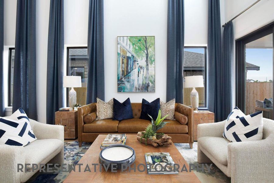 Furnished interior view inside a new home in Santa Rita Ranch, Liberty Hill (Image 14).
