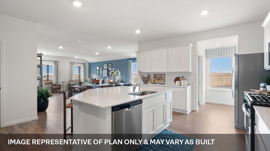 Furnished interior view inside a new home in Monarch Ranch, Manor (Image 8).