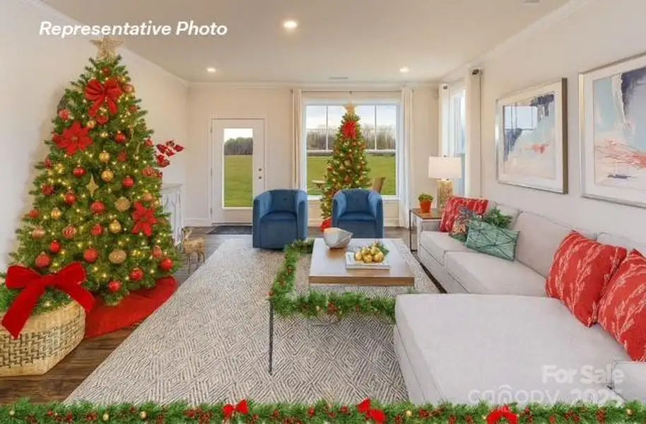Furnished interior view inside a new home in Blackstone Bay Townhomes, Sherrills Ford (Image 13). Furnished interior view inside a new home in Blackstone Bay Townhomes, Sherrills Ford (Image 13).