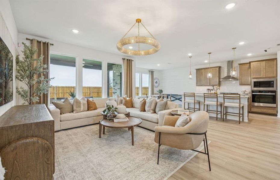 Open concept gathering room *model representation