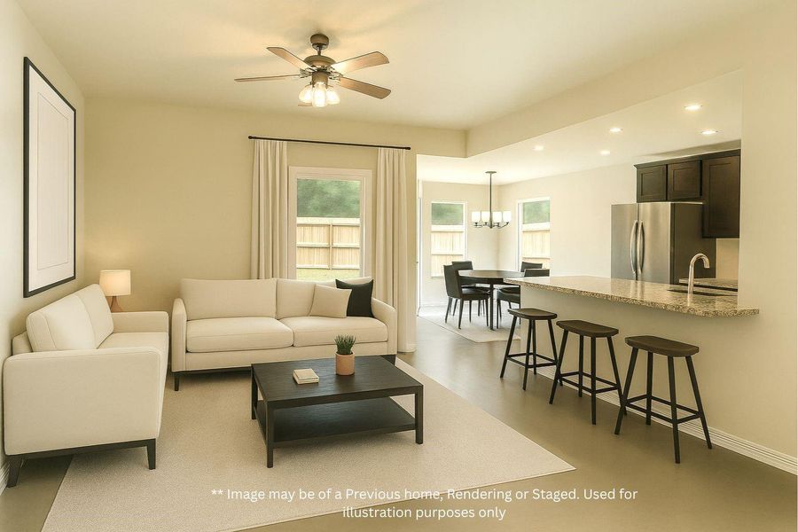 Spacious Family Room open to the Kitchen Spacious Family Room open to the Kitchen