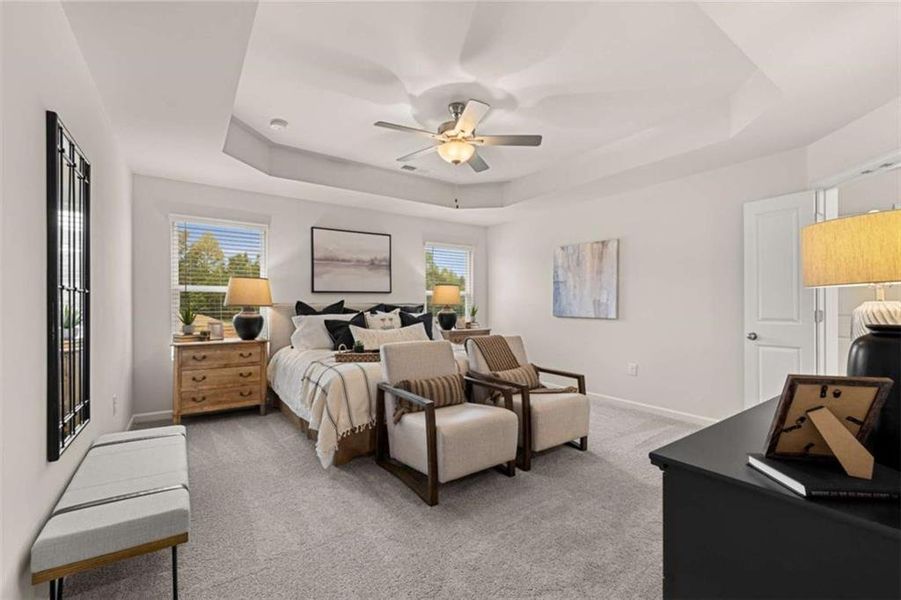 Furnished interior view inside a new home in Rivershire Place, Villa Rica (Image 32).