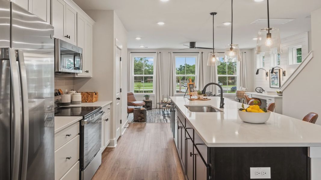 Furnished interior view inside a new home in Clear Springs Townhomes, North Charleston (Image 12).