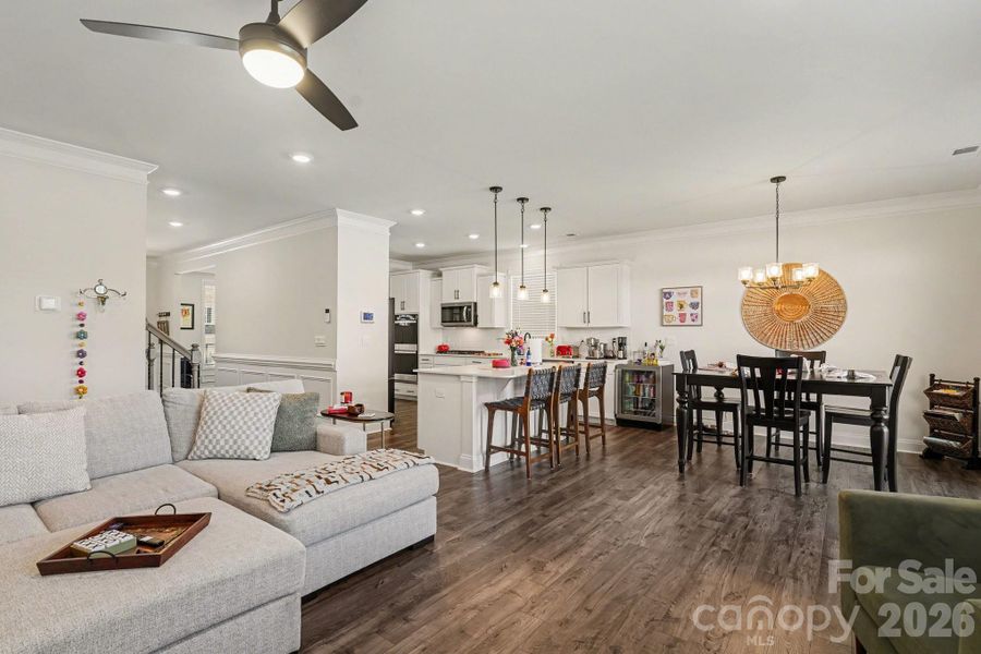 Furnished interior view inside a new home in Falls Cove, Troutman (Image 6). Furnished interior view inside a new home in Falls Cove, Troutman (Image 6).