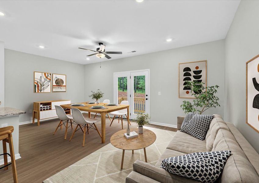 Open-concept layout Open-concept layout