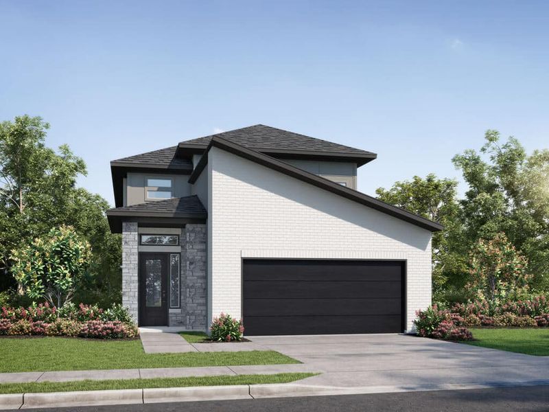 Front exterior of a home in the Grange 40' Homesites community, located in Katy, TX (Image 16).