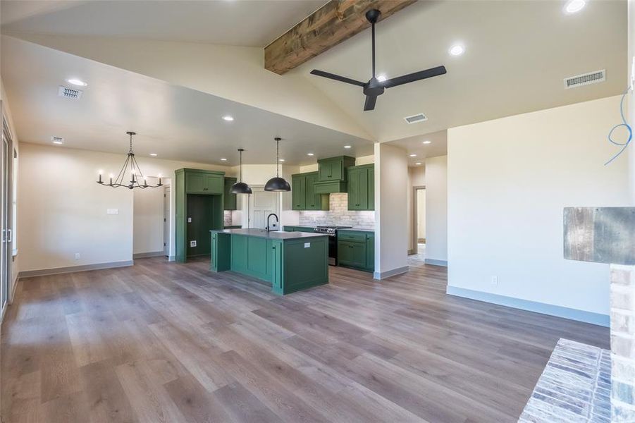 Furnished interior view inside a new home in , Abilene (Image 11).