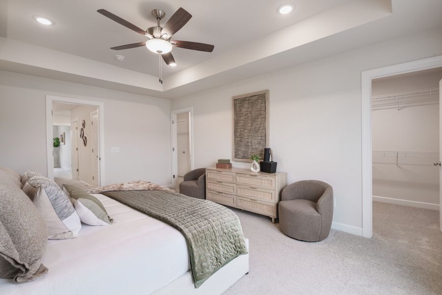 Representative furnished interior of a home built from the The Carson by Cothran Homes in Reidville Town Center, Reidville (Image 25).