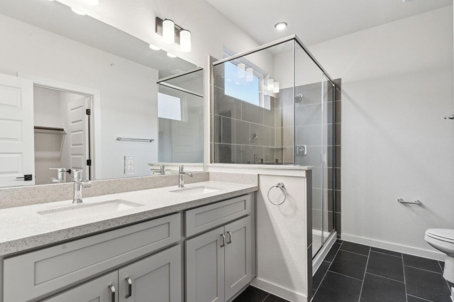 Furnished interior view inside a new home in Townhomes at Gattis, Round Rock (Image 13).