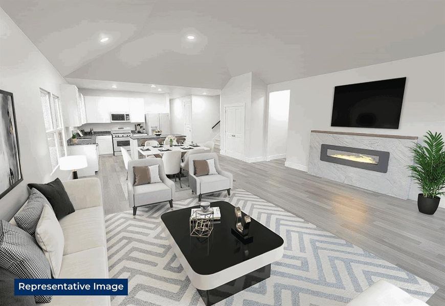 Furnished interior view inside a new home in Parkside, Denton (Image 8). Furnished interior view inside a new home in Parkside, Denton (Image 8).