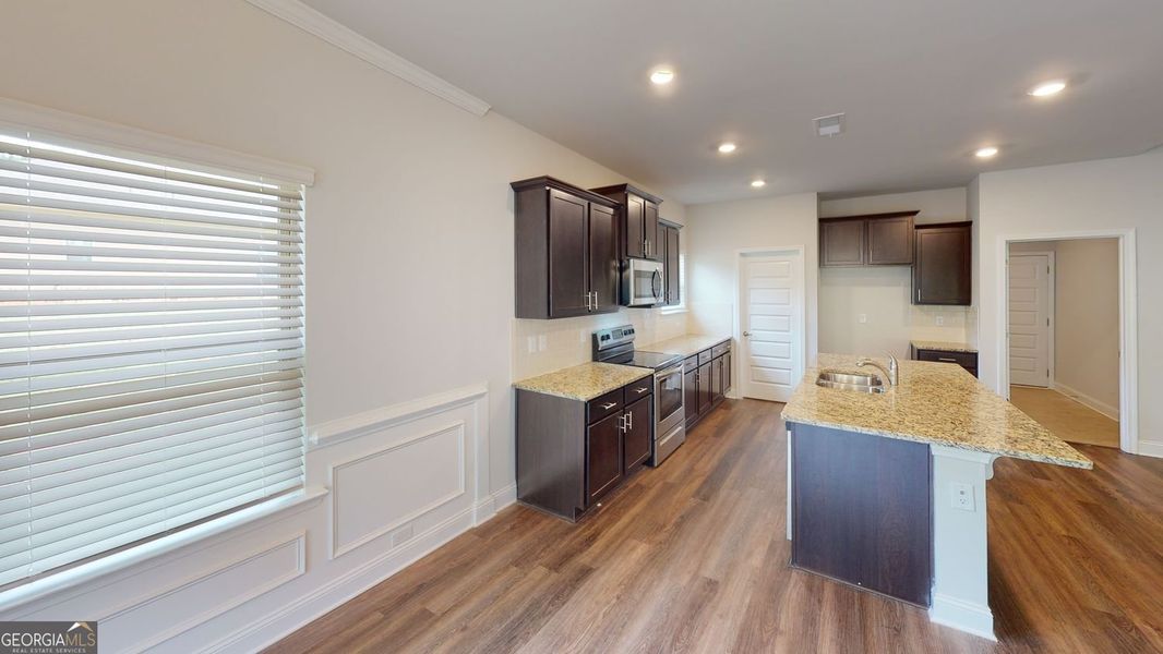 Furnished interior in a model home at Oakview Estates in Macon (Image 13). Furnished interior in a model home at Oakview Estates in Macon (Image 13).