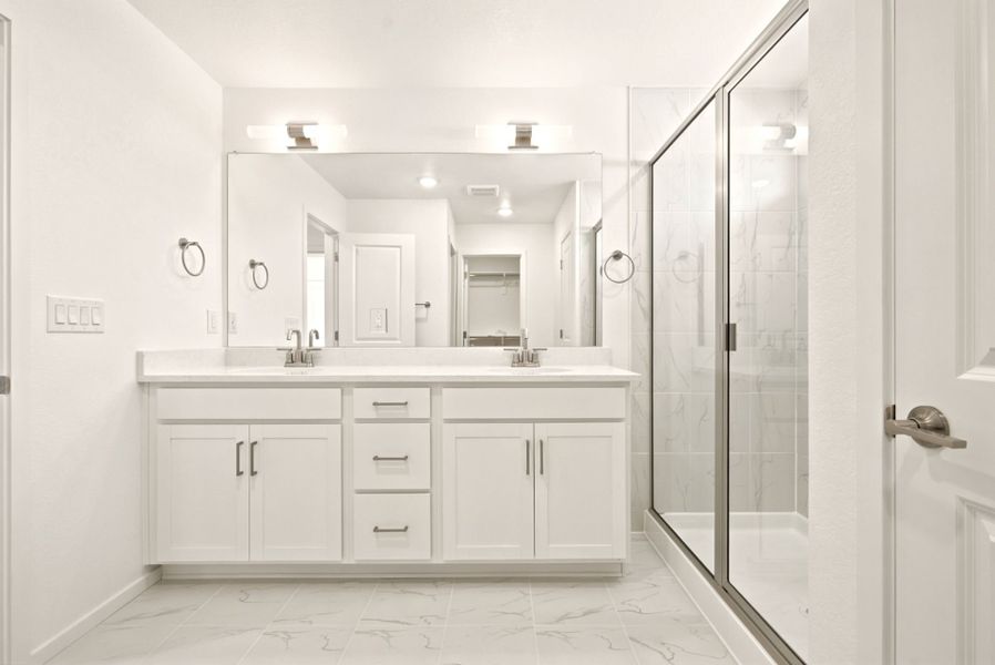 Furnished interior view inside a new home in Cordovan, Firestone (Image 12).