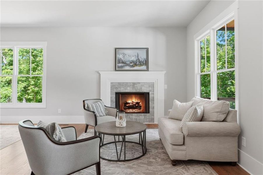 Furnished interior view inside a new home in , Canton (Image 45).