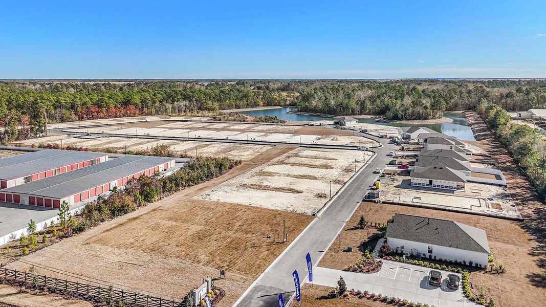 Site preparation for new homesites in South Island Landing, Georgetown (Image 12).