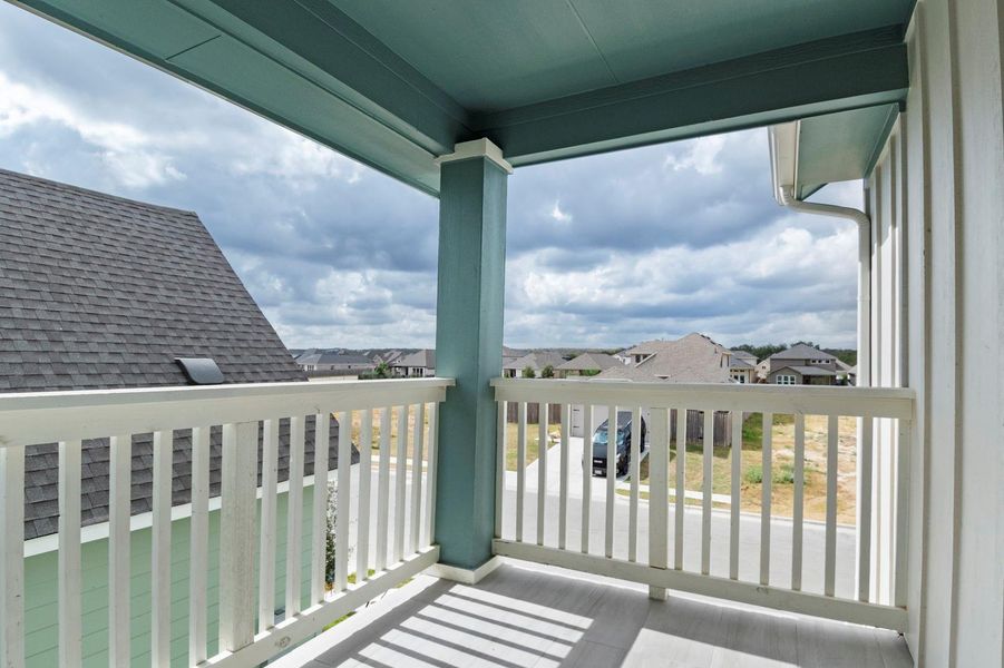 Exterior details and patio area of a home in Blanco Vista, San Marcos (Image 16).