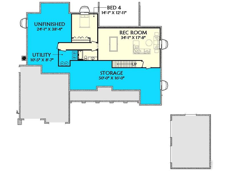 2D floor plan layout of this home in , Greeley, CO (Image 4).