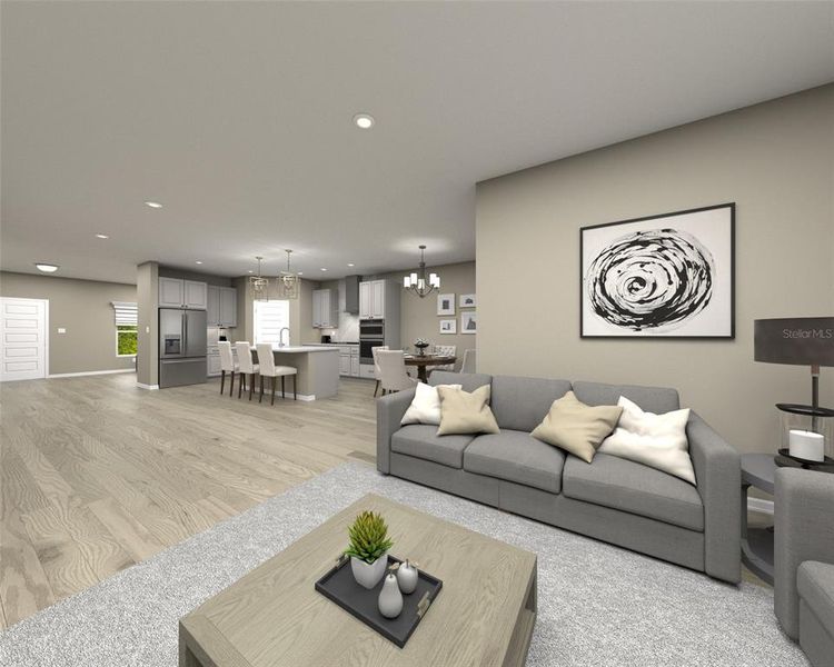 Furnished interior view inside a new home in Magnolia Bay - Reserve Series, Nokomis (Image 3).