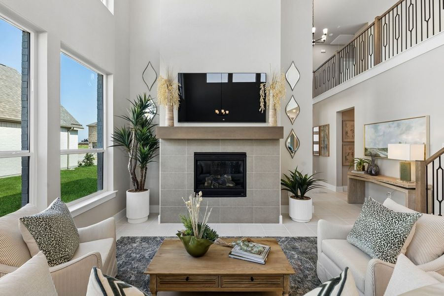 Front exterior of a new home in Parkmont – Timberbrook, Justin, TX, highlighting curb appeal (Image 21).