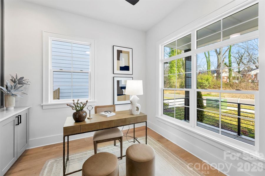 Furnished interior view inside a new home in , Charlotte (Image 37).