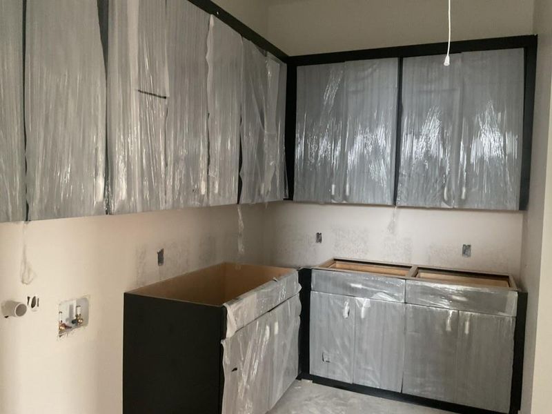 Kitchen with modern cabinets