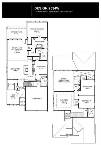 2D floor plan layout of this home in Devonshire, Forney, TX (Image 2). 2D floor plan layout of this home in Devonshire, Forney, TX (Image 2).