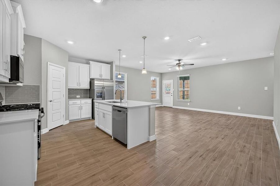 Furnished interior view inside a new home in , Justin (Image 9).