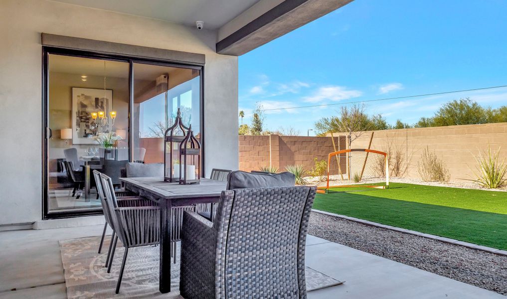 Spacious covered patio