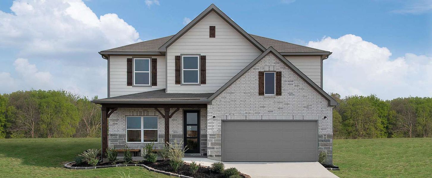 Representative exterior photo of a completed home built from the Gage by Ashton Woods in Saddlebrook Ranch, Schertz, TX (Image 21).