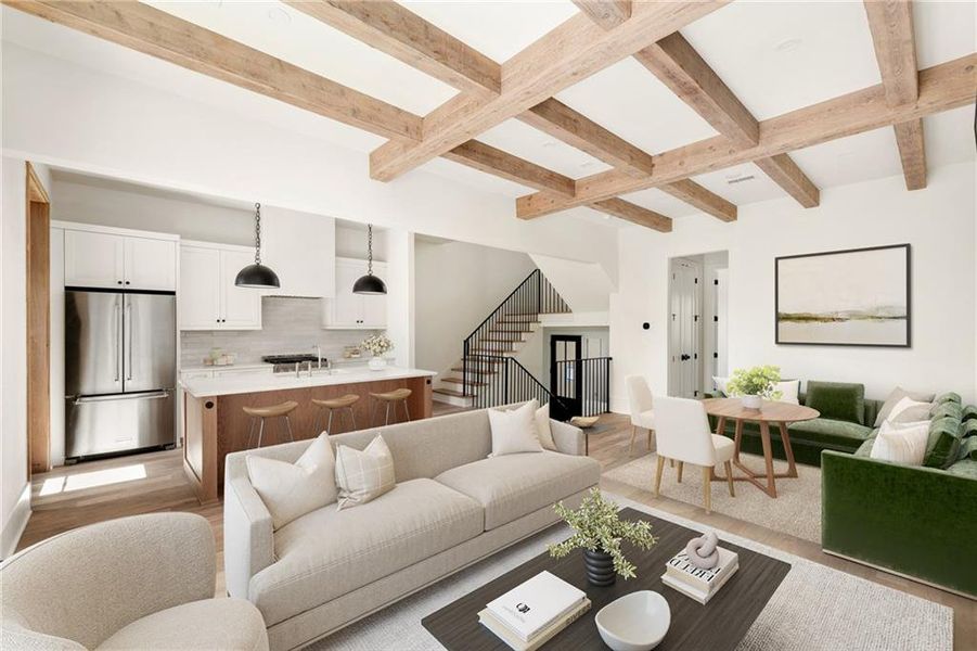 Furnished interior view inside a new home in , Chattahoochee Hills (Image 12).