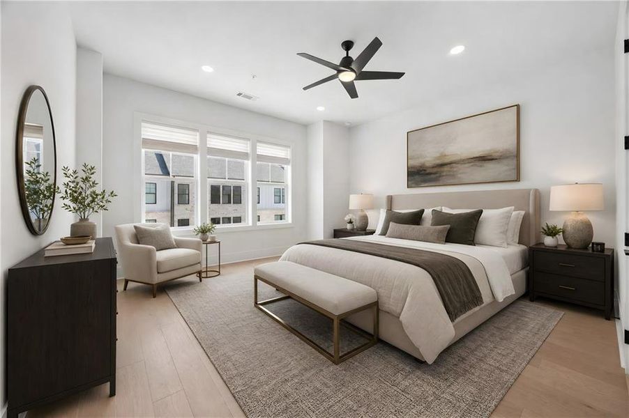 Furnished interior view inside a new home in , Atlanta (Image 15). Furnished interior view inside a new home in , Atlanta (Image 15).